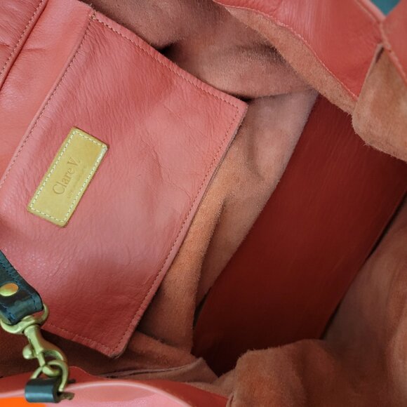 Clare V Simple Tote in Red Leather - Picture 13 of 13